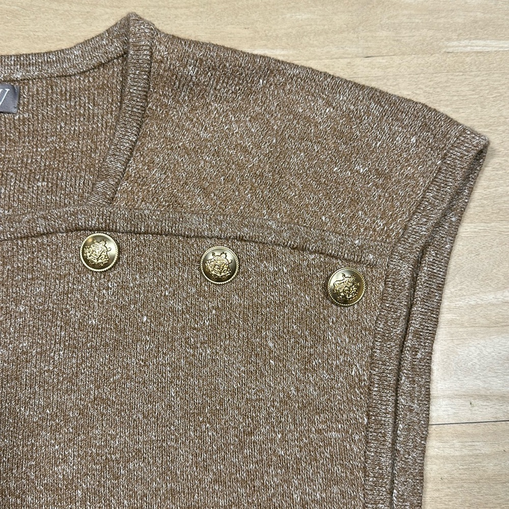 J.Crew Sweater Shell With Buttons In Merino-Linen… - image 5